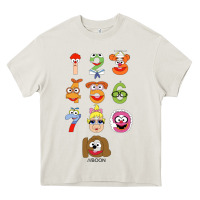Cream muppet babies Heavy Core Tee - trangStudio