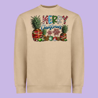 Merry Christmas Heavyweight Sweatshirt Designed By Cowhidedigitalart