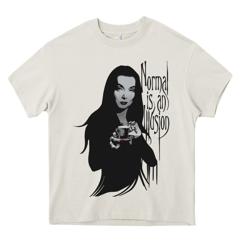 Normal Is An Illusion - Morticia Addams Heavy Core Tee by trangStudio | Teevron
