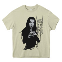 Mossy Normal Is An Illusion - Morticia Addams Heavy Core Tee - trangStudio
