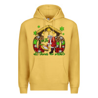 Antique Gold with god all things are possible santa baby jesus Premium Hoodie - Jasminsmagicworld