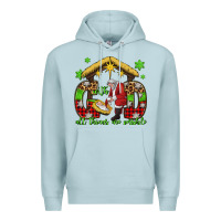 Blue Mist with god all things are possible santa baby jesus Premium Hoodie - Jasminsmagicworld