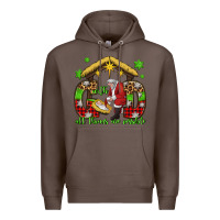 Coffee with god all things are possible santa baby jesus Premium Hoodie - Jasminsmagicworld