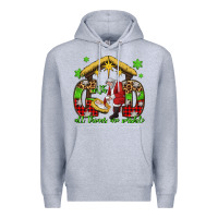 Heather Grey with god all things are possible santa baby jesus Premium Hoodie - Jasminsmagicworld