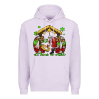 Lilac with god all things are possible santa baby jesus Premium Hoodie - Jasminsmagicworld