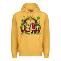 Mustard with god all things are possible santa baby jesus Premium Hoodie - Jasminsmagicworld