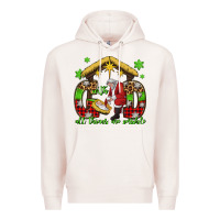 Pale Pink with god all things are possible santa baby jesus Premium Hoodie - Jasminsmagicworld