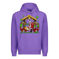 Purple with god all things are possible santa baby jesus Premium Hoodie - Jasminsmagicworld