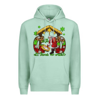 Seafoam with god all things are possible santa baby jesus Premium Hoodie - Jasminsmagicworld