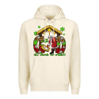 Tofu with god all things are possible santa baby jesus Premium Hoodie - Jasminsmagicworld