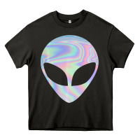Asphalt Alien Head Colorful Laser Ufo Sighting Believe Area 51 Heavy Core Tee - trangStudio