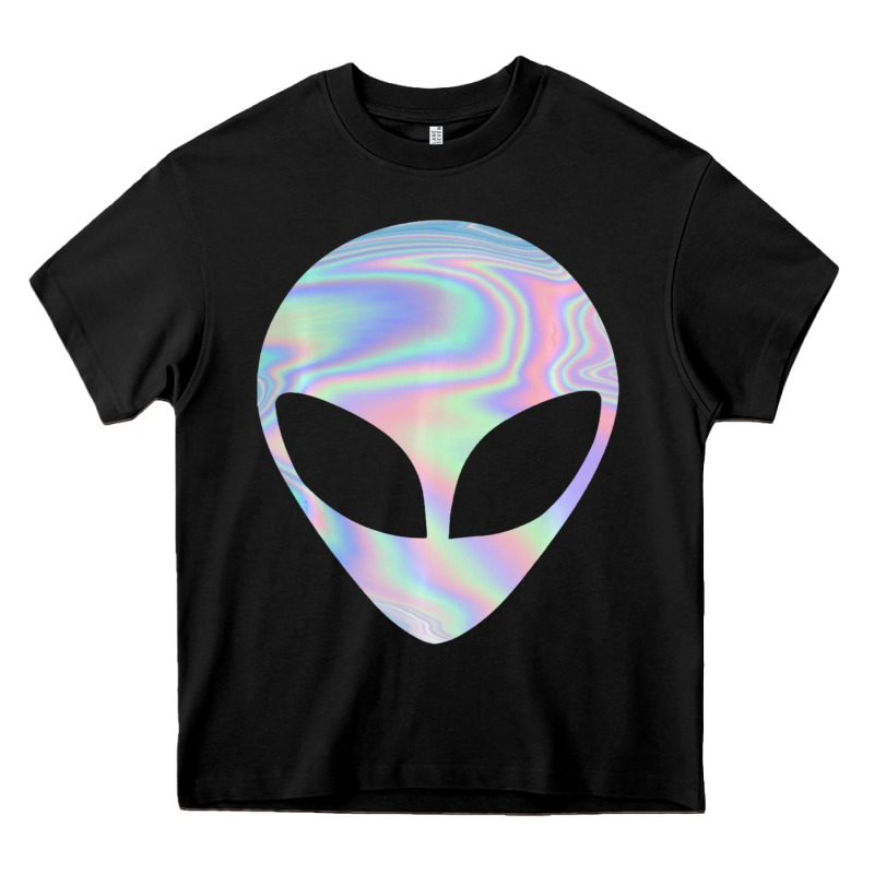 Alien Head Colorful Laser Ufo Sighting Believe Area 51 Heavy Core Tee by trangStudio | Teevron