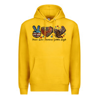 Lemon Western Peace Love American Golden Eagle Premium Hoodie - LillyAllenDesigns