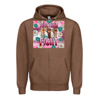 Chestnut Breast Cancer Together Fight Zipper Hoodie - Artiststas
