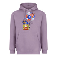 Lavender patriotic gnome balloon Heavyweight Hoodie - BarkalooDesign