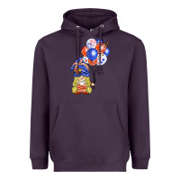 Plum patriotic gnome balloon Heavyweight Hoodie - BarkalooDesign