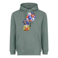 Sage patriotic gnome balloon Heavyweight Hoodie - BarkalooDesign