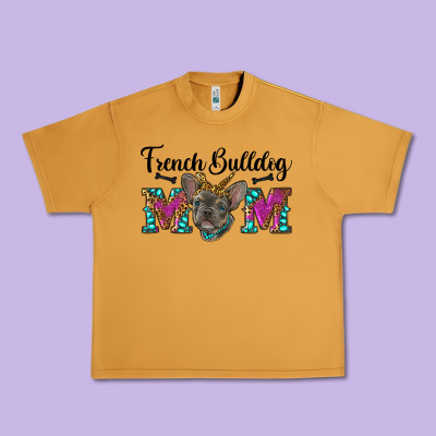 French Bulldog Mom Urban Heavy Tee Designed By Ranaportraitstore
