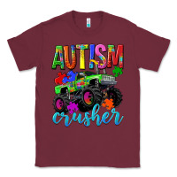 Burgundy Autism Awareness crusher Classic Tee - NancyCooperArtShop