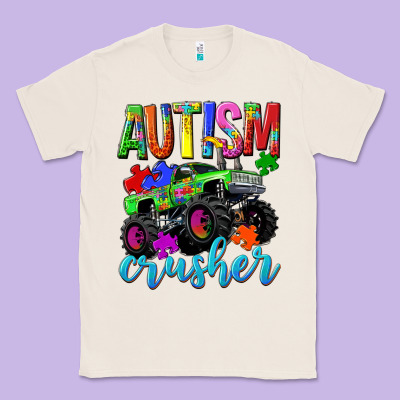 Autism Awareness Crusher Classic Tee Designed By Nancycooperartshop