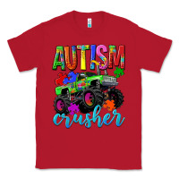 Red Autism Awareness crusher Classic Tee - NancyCooperArtShop