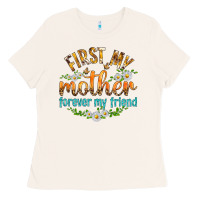 Bone First My Mother Forever My Friend with Daisies Ladies Tee - texasbilliewilder