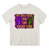 Cream mardi gras i'm just here for the craw fish with lobster Heavy Core Tee - RanaPortraitStore