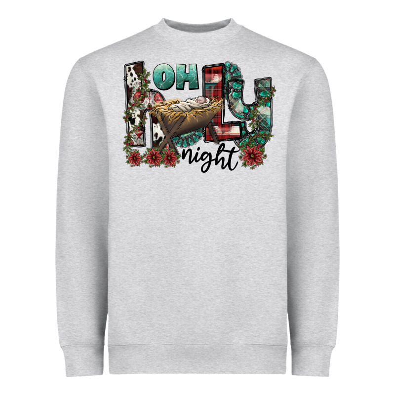 Oh Holy Night Heavyweight Sweatshirt by CowhideDigitalArt | Teevron