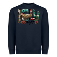 Navy oh holy night Heavyweight Sweatshirt - CowhideDigitalArt