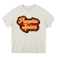 Cream pumpkin spice Heavy Core Tee - JahusDesignShop