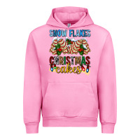 Fuchsia Pink snow flakes christmas cakes ado Urban Hoodie - AdoDesignShop