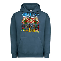 Pigment Midnight Navy snow flakes christmas cakes ado Urban Hoodie - AdoDesignShop