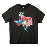 Asphalt Texas Boho Bull Skull Heavy Core Tee - Bettercallsaul