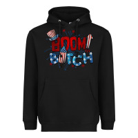 Black boom bitch 4th of july Heavyweight Hoodie - BarkalooDesign