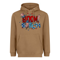 Toasted Coconut boom bitch 4th of july Heavyweight Hoodie - BarkalooDesign