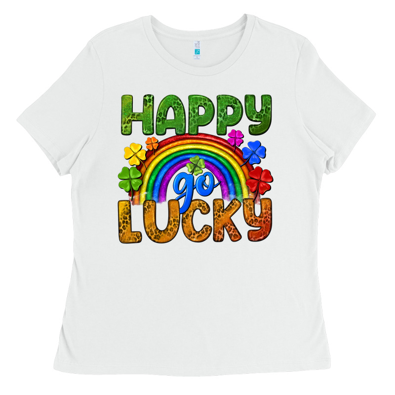 Happy Go Lucky Lgbtq+ Ladies Tee by NancyCooperArtShop | Teevron