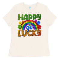 Bone Happy go lucky LGBTQ+ Ladies Tee - NancyCooperArtShop