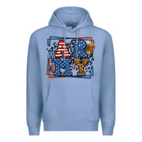 Colony Blue Army Veteran leopard frame 4th of July Premium Hoodie - LillyAllenDesigns