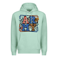 Seafoam Army Veteran leopard frame 4th of July Premium Hoodie - LillyAllenDesigns