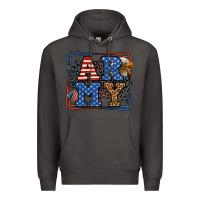 Smoke Army Veteran leopard frame 4th of July Premium Hoodie - LillyAllenDesigns