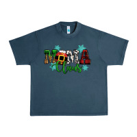 Midnight Navy mama claus christmas Urban Heavy Tee - CowGirlArtShop