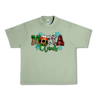 Oil Green mama claus christmas Urban Heavy Tee - CowGirlArtShop