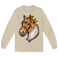 Mushroom floral horse Long Sleeve Tee - Jasminsmagicworld