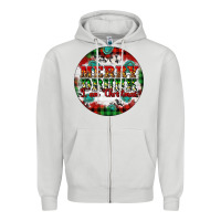 Dove Grey Merry Drunk I'am Christmas Zipper Hoodie - Artiststas