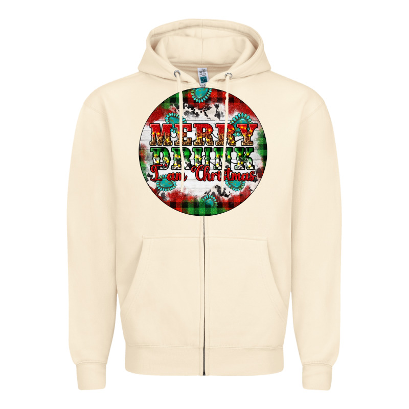 Merry Drunk I'am Christmas Zipper Hoodie by Artiststas | Teevron