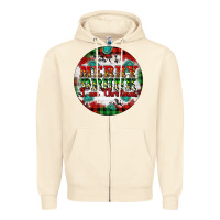Sandshell Merry Drunk I'am Christmas Zipper Hoodie - Artiststas