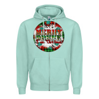 Seafoam Merry Drunk I'am Christmas Zipper Hoodie - Artiststas