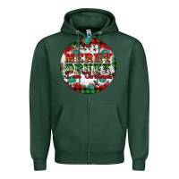 Sports Green Merry Drunk I'am Christmas Zipper Hoodie - Artiststas