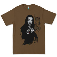 Cacao Normal Is An Illusion - Morticia Addams Premium Tee - trangStudio