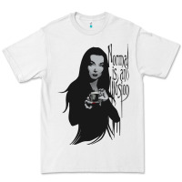 White Normal Is An Illusion - Morticia Addams Premium Tee - trangStudio
